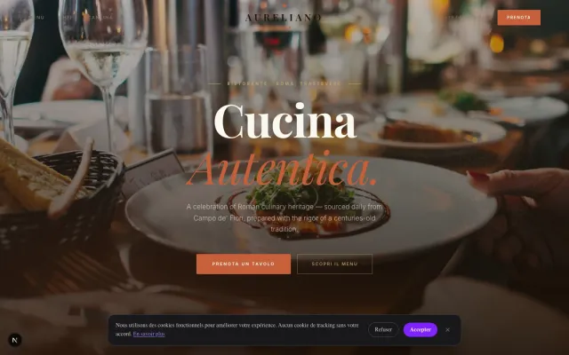 Trattoria Menu